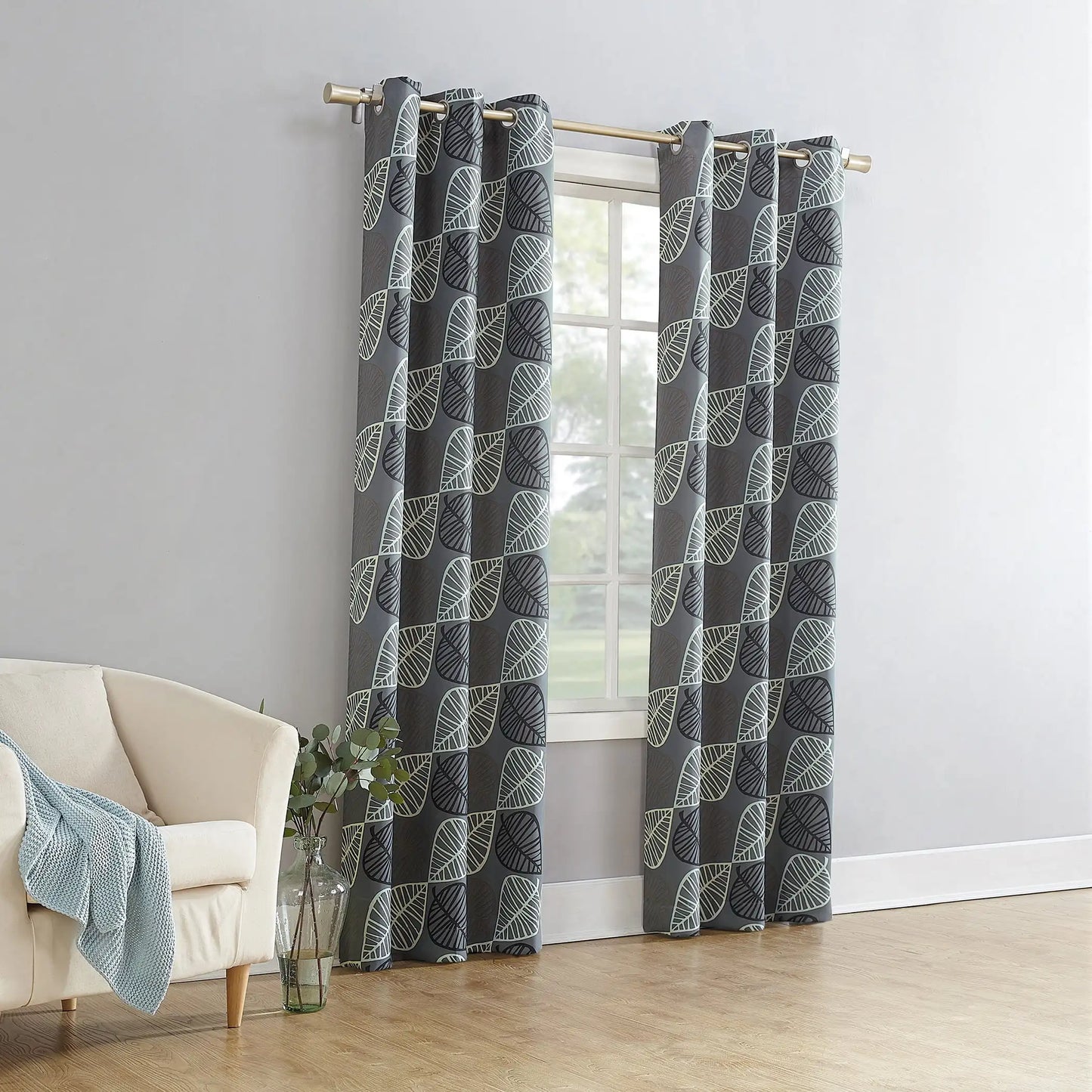 Craft of Weaving Tatting Two Pack Grommet Curtains Set