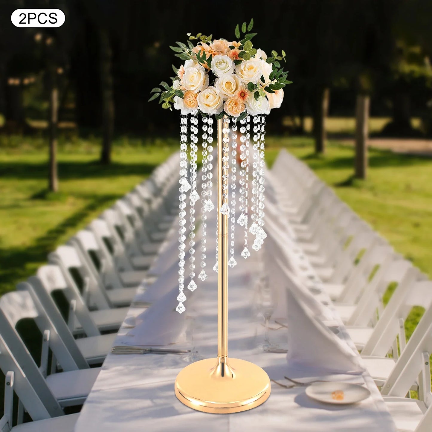 Hign Concerned 2 Piece Flower Vases for Wedding Centerpieces