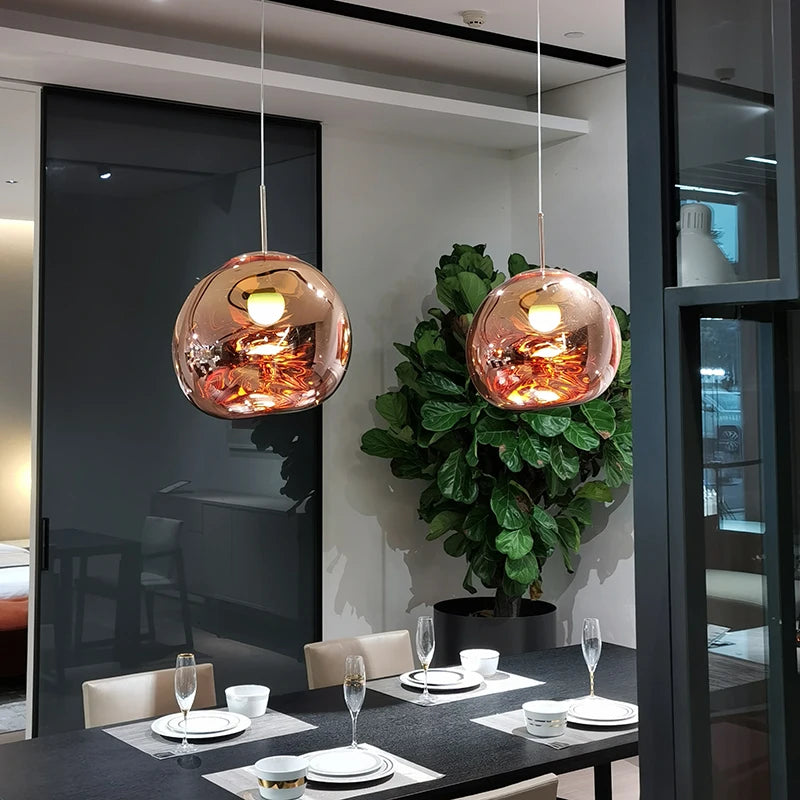 CNDL Nordic Loft Lava LED Pendant Lights Modern Design PVC Hanging Lamps For Living Room Bar Loft Restaurant
