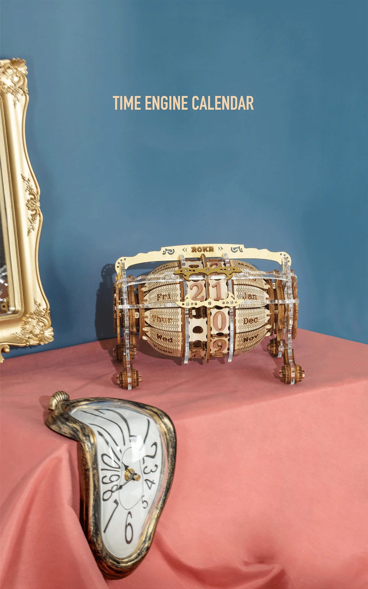 Robotime Zodiac Wall Clock Time Art 3D Wooden Puzzle