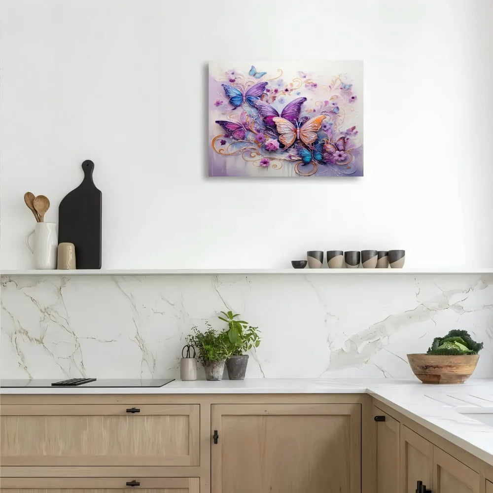 Hign-concerned Butterfly Canvas Wall Art for Home Decor