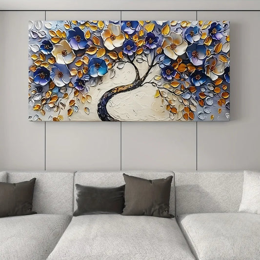 Hign-concerned Floral Abstract Tree Canvas Boho Wall Art