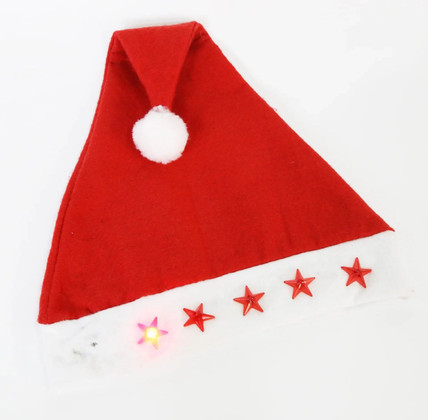 MTSDM Light Up Christmas Santa Hat For Adults Kids