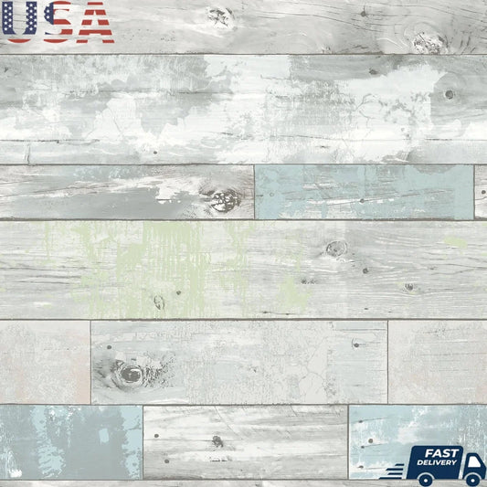 DUTRIEUX Beachwood Peel Stick Vinyl Wallpaper Repositionable Removable