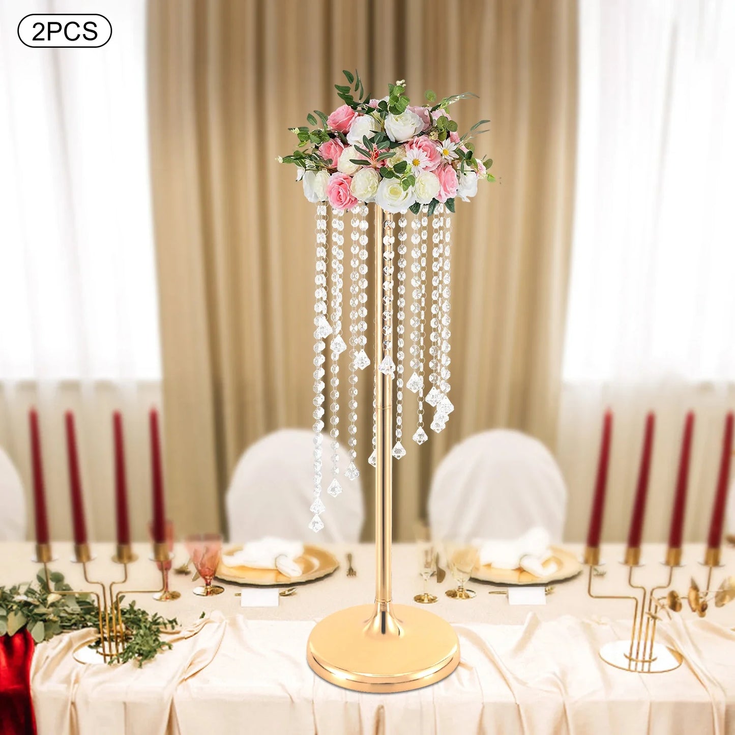 Hign Concerned 2 Piece Flower Vases for Wedding Centerpieces