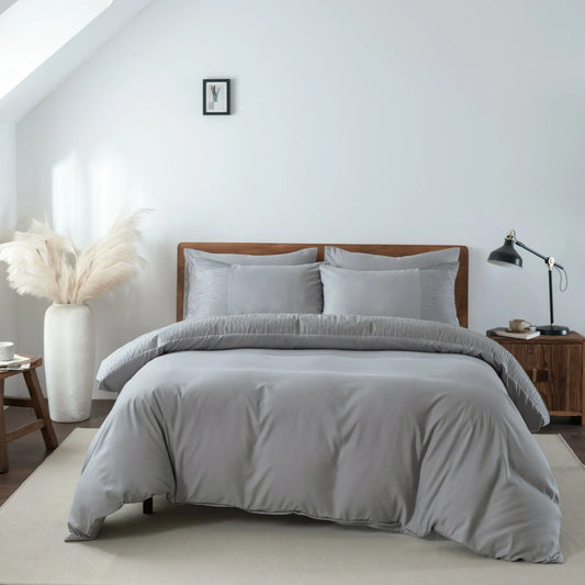 Jiangsu Crafted EuropeanStyle UltraLux Duvet Cover Set ThreePieceSet With Tiebacks