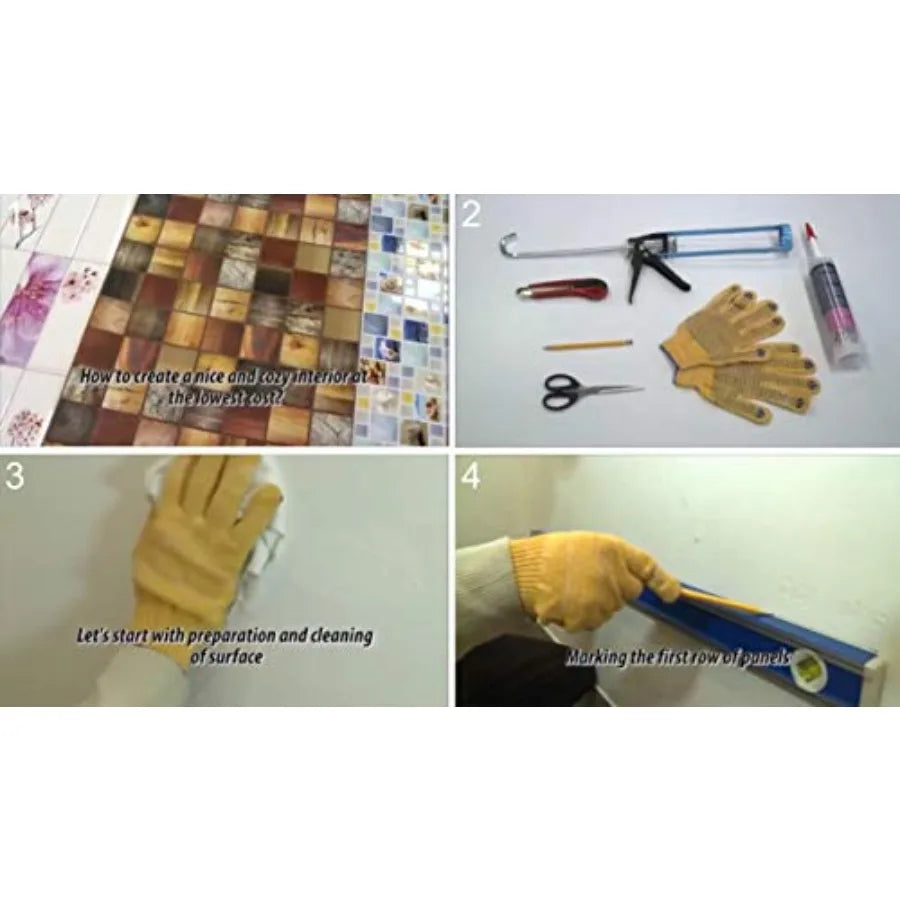 Copper Brown Faux Brick PVC 3D Wall Panel Realistic