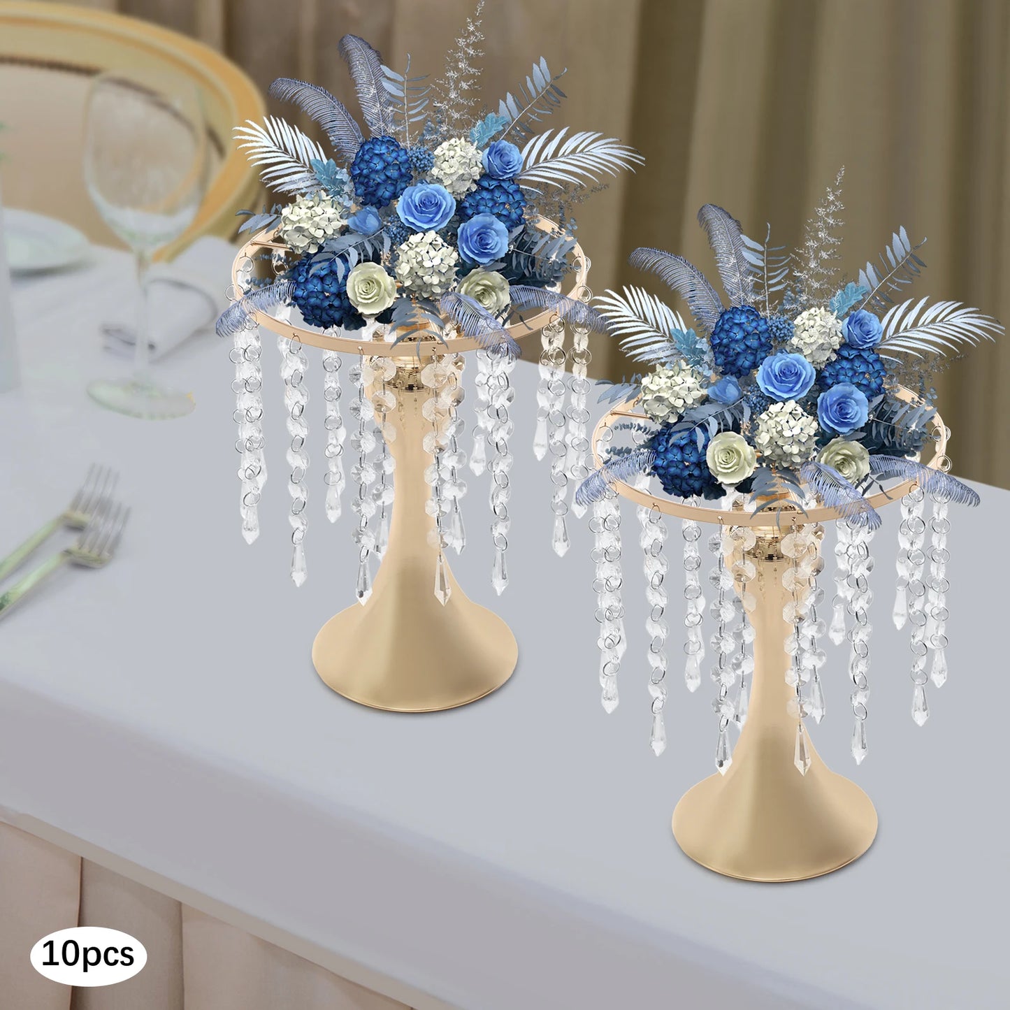 High-concerned Chemical Crystal Flower Stand Centerpieces for Weddings