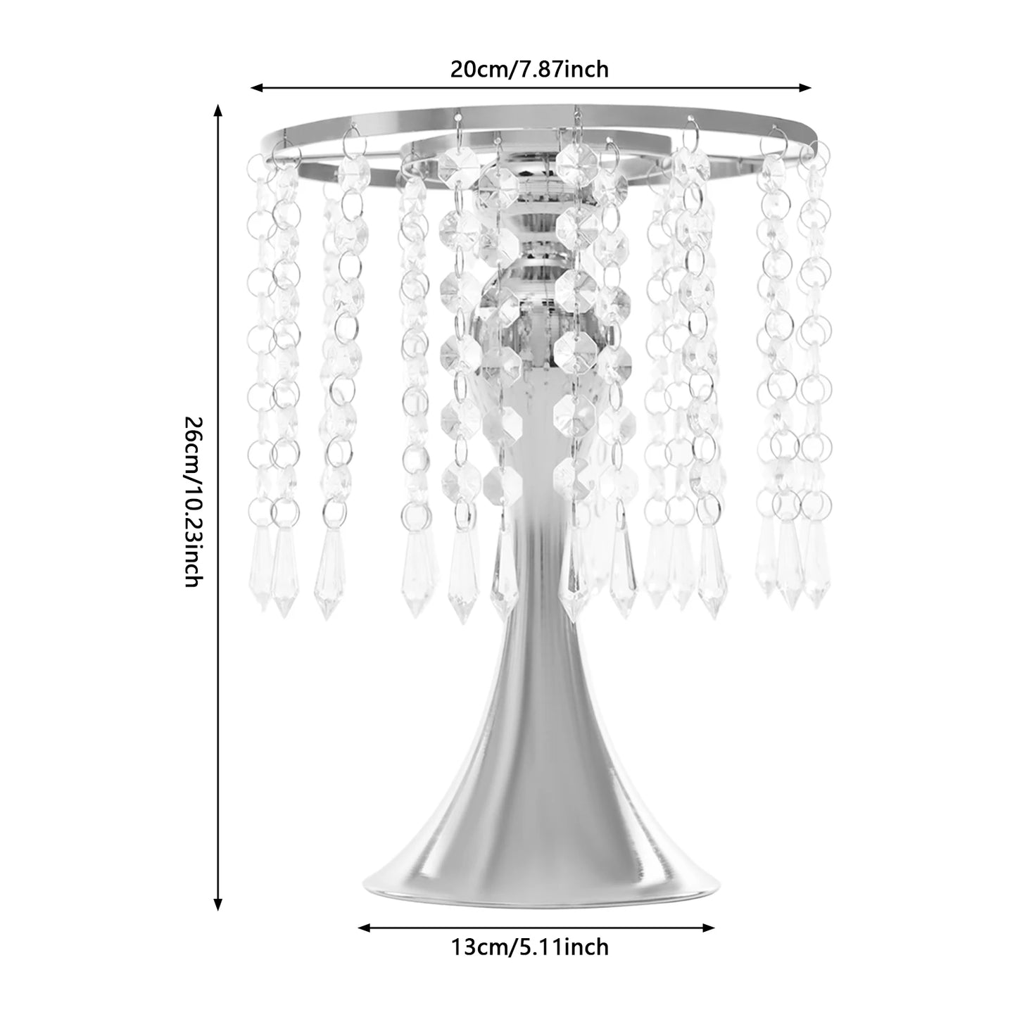 High-concerned Chemical Crystal Flower Stand Centerpieces for Weddings