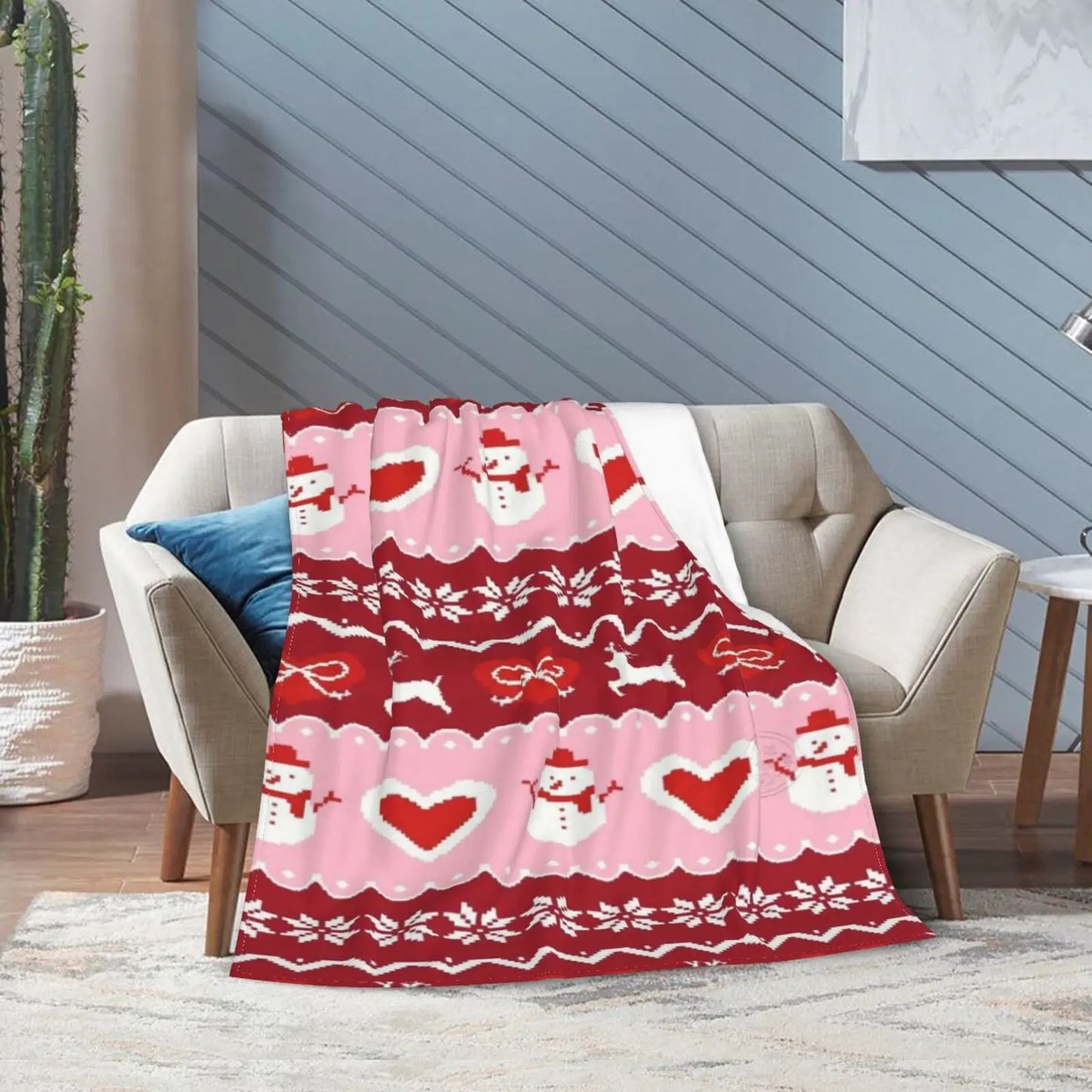 Guangdong Flannel Christmas Blanket Warm Throw For All Ages