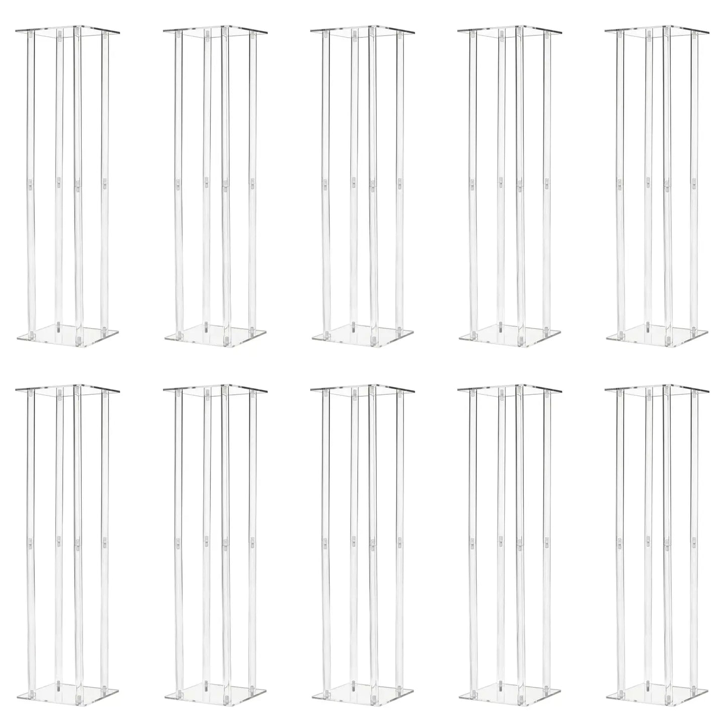Hign-Concerned Acrylic Vase Column Stand Centerpiece for Weddings