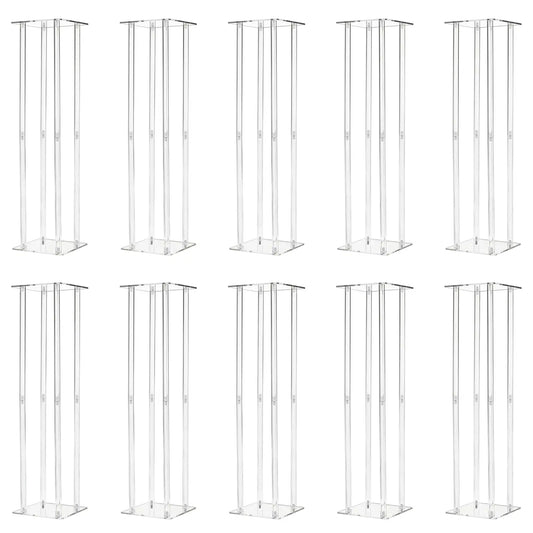 Hign-Concerned Acrylic Vase Column Stand Centerpiece for Weddings
