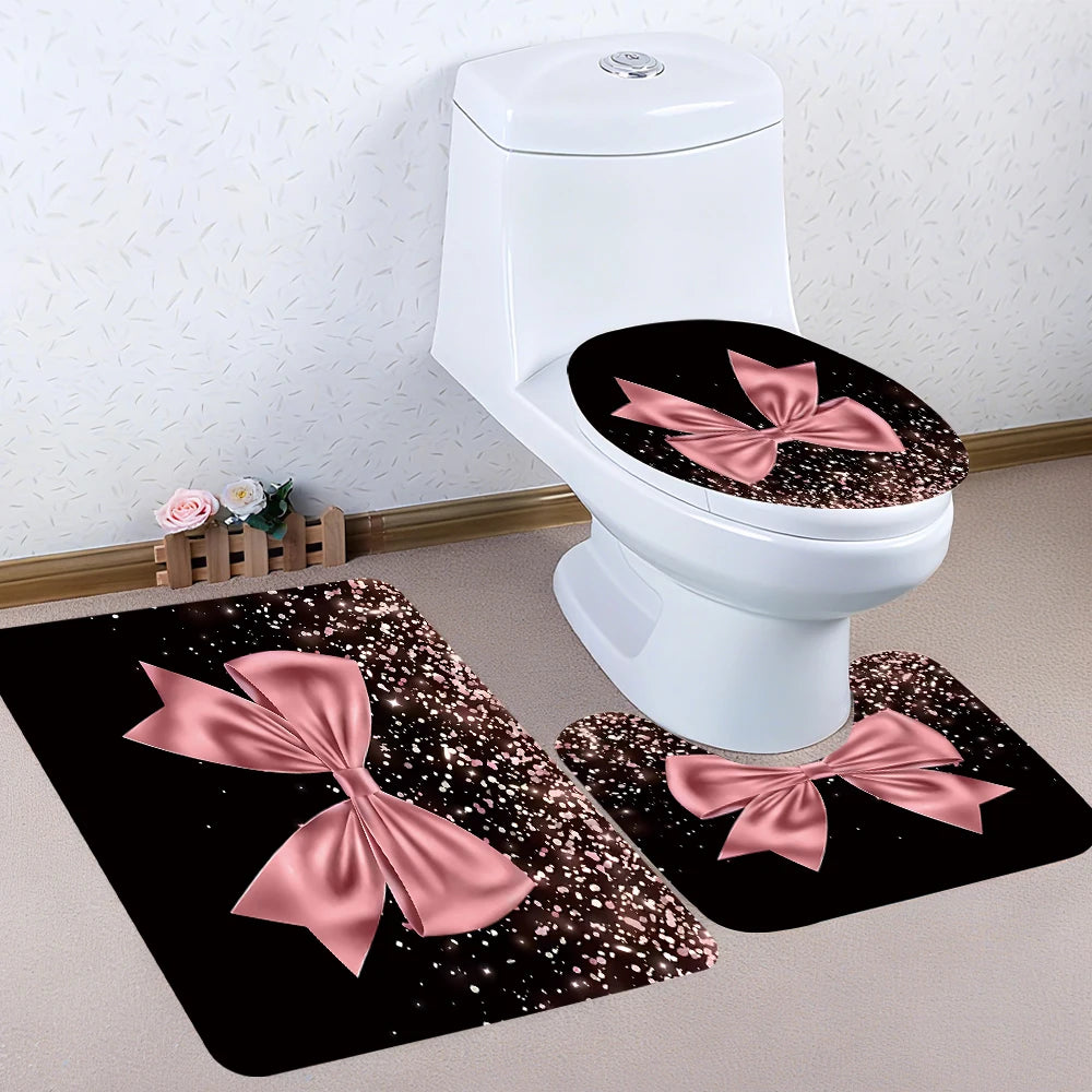 Craft Of Weaving Waterproof Shower Curtain Bathroom Kit