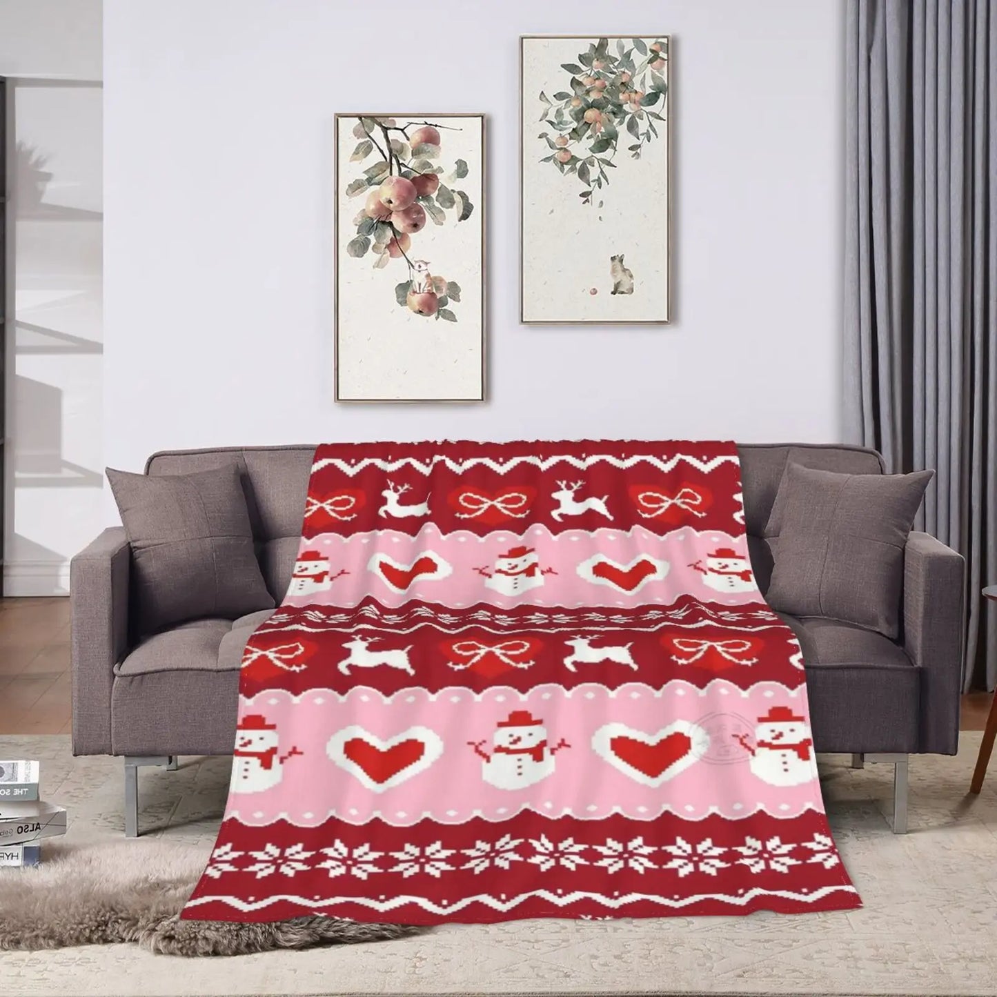 Guangdong Flannel Christmas Blanket Warm Throw For All Ages