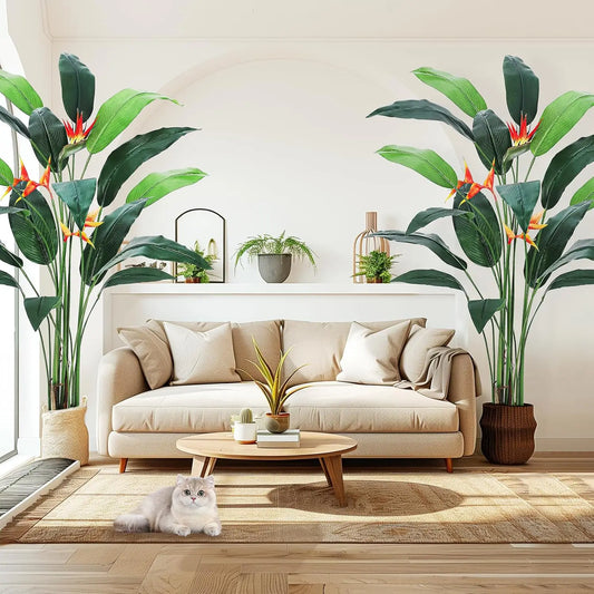 StudysetCN Bird of Paradise Artificial Plant for Indoor Decor