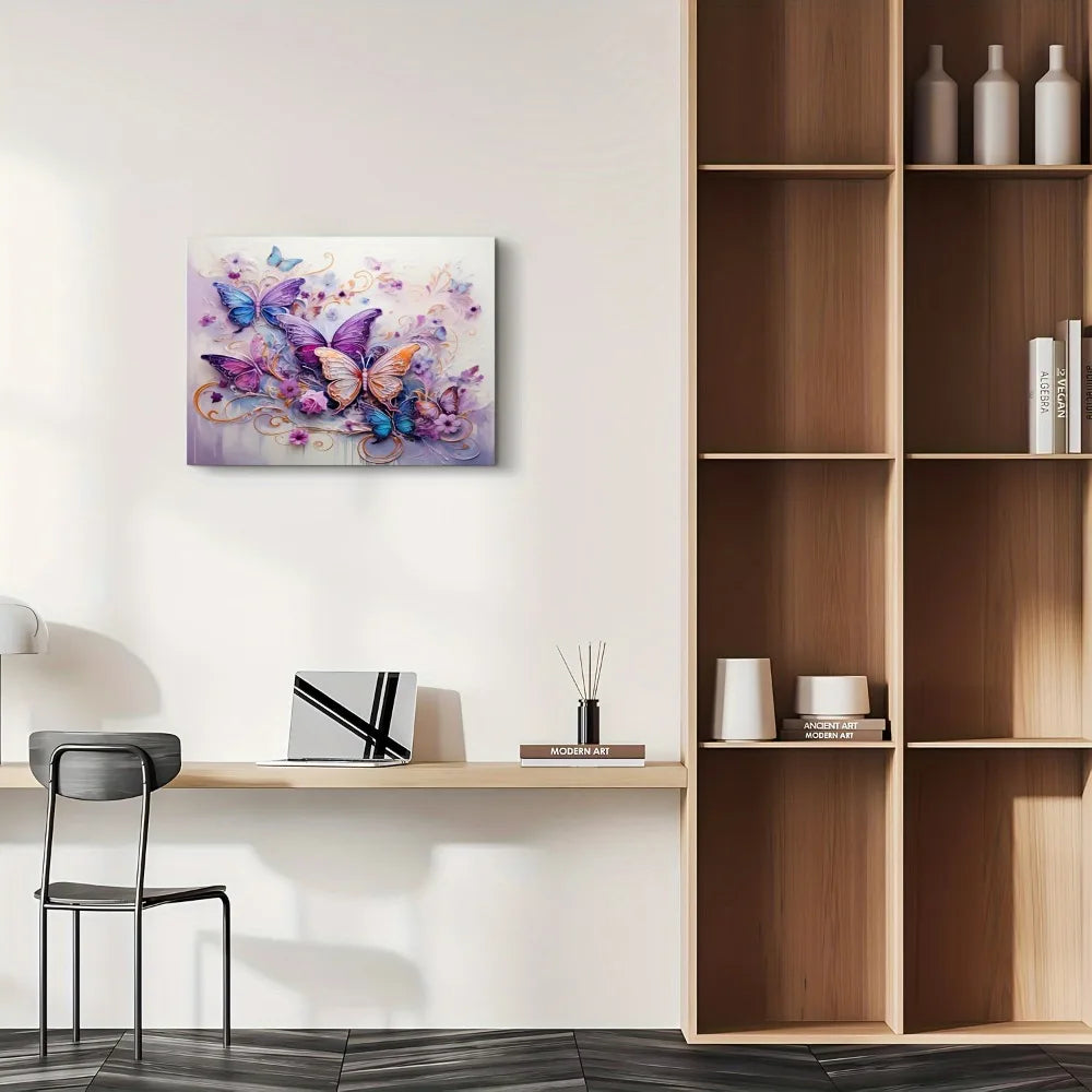Hign-concerned Butterfly Canvas Wall Art for Home Decor