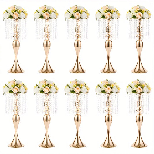 Function Crystal Flower Stand Set for Centerpieces