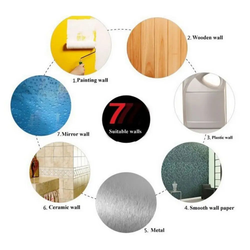 3D Wall Sticker Removable Vinyl Vase Flower Tree Mural