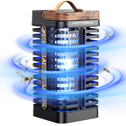 Minimoon Dual LED Bug Zapper Outdoor Mosquito Trap IPX4