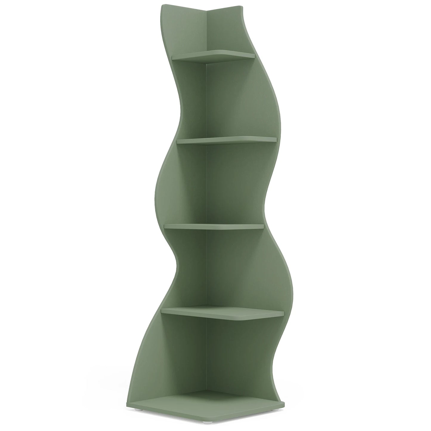 Tribesigns 5 Tier Corner Bookshelf Wall Shelf For Home