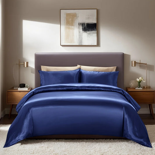 Jiangsu Satin Duvet Cover Quilt Set With Pillowcases PremiumQuality HotelCollection