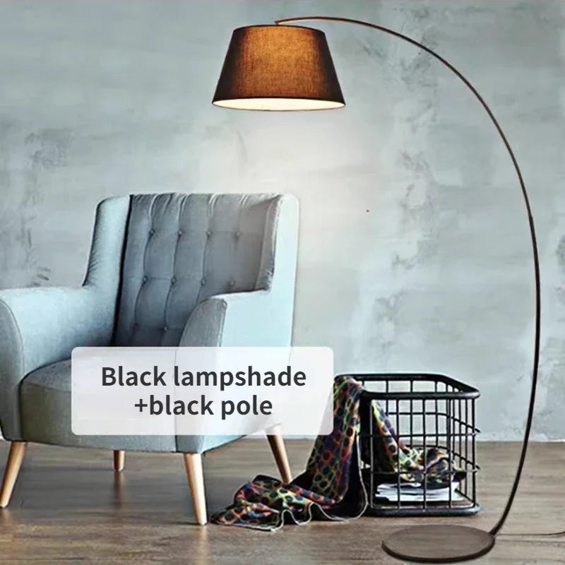 Nordic Living Room Floor Lamp Modern Iron E27 LED Stand