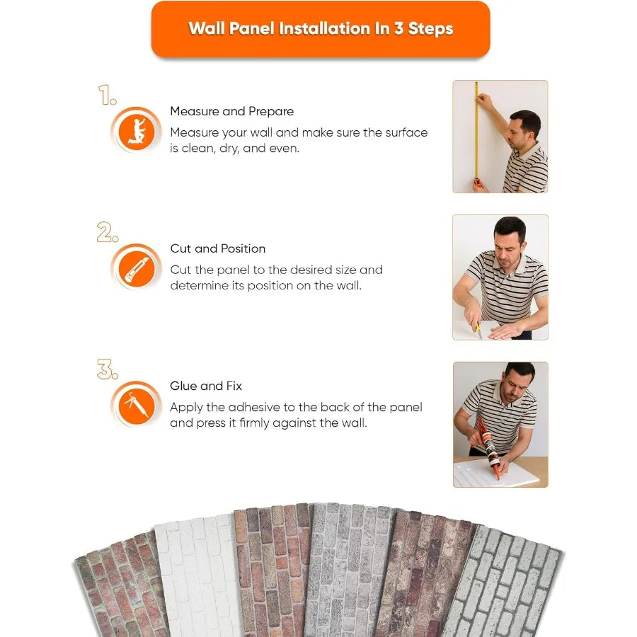 High-concerned 3D Wall Panels Brick Effect Styrofoam Cladding