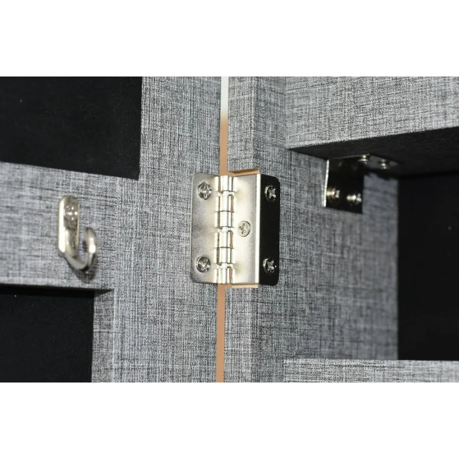 Fashion Simple Jewelry Storage Mirror Cabinet With LED Lights Can Be Hung On The Door Or Wall